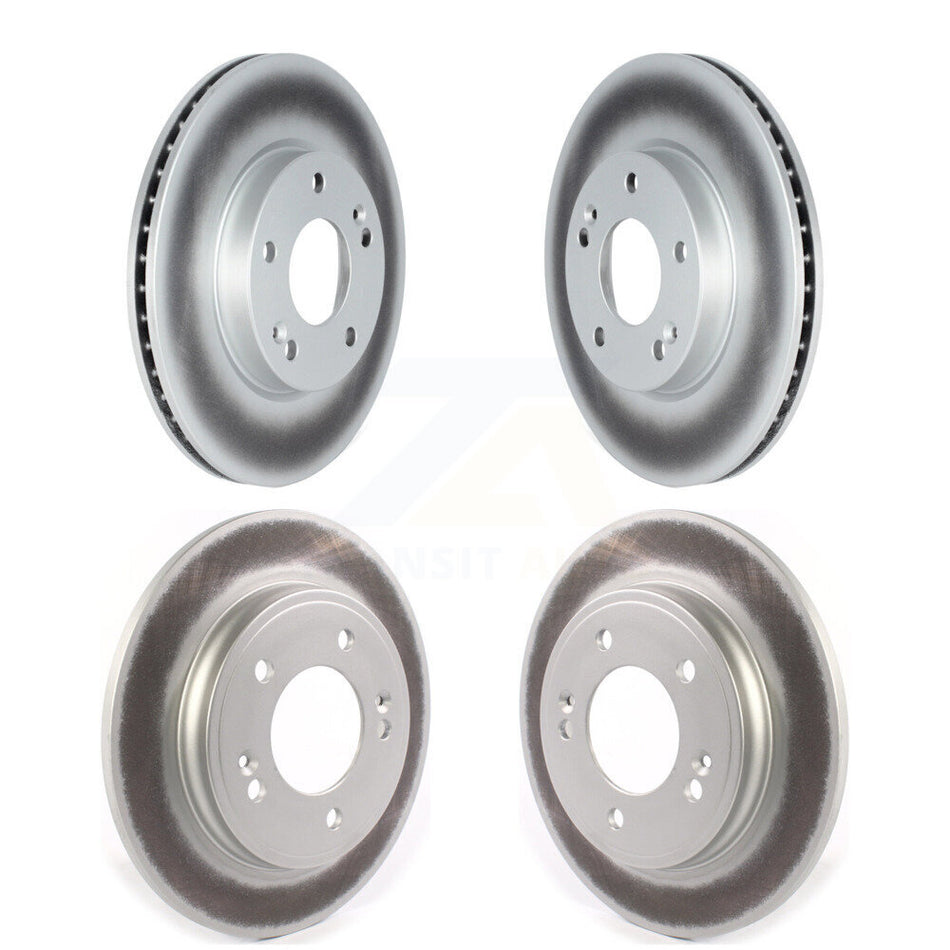 Front Rear Coated Disc Brake Rotors Kit For Kia Niro Hyundai Ioniq KG-101687