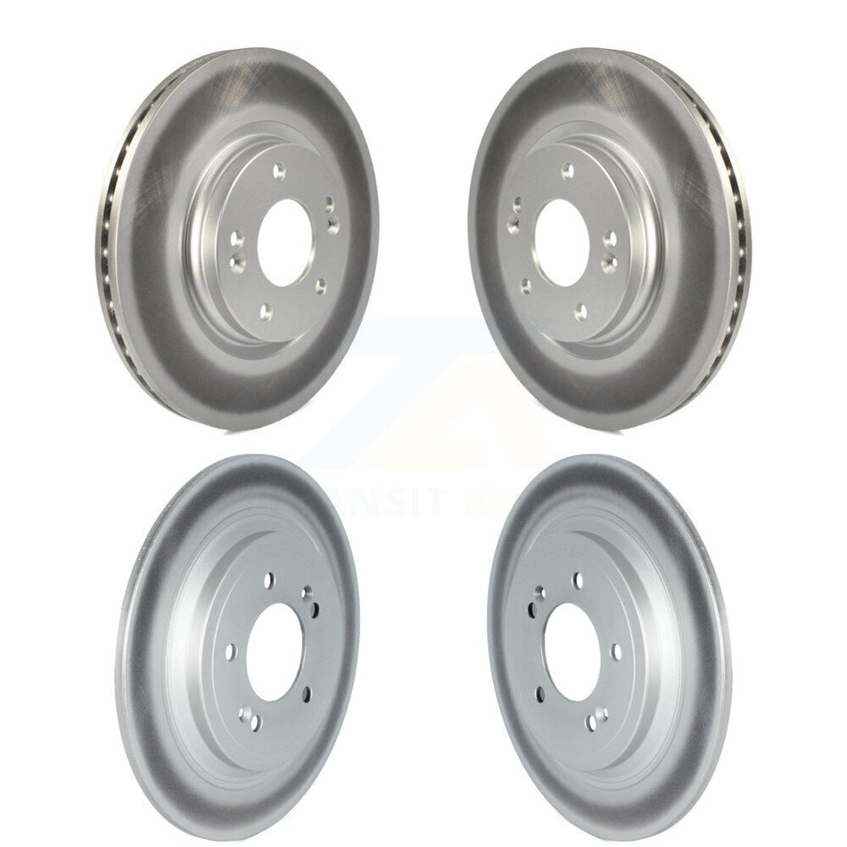 Front Rear Coated Disc Brake Rotors Kit For Kia Sportage Hyundai Tucson With Electric Parking KG-101703