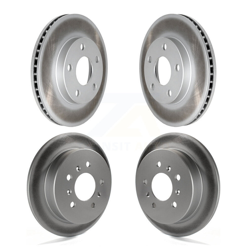 Front Rear Coated Disc Brake Rotors Kit For Pontiac Grand Am Oldsmobile Alero KG-101734