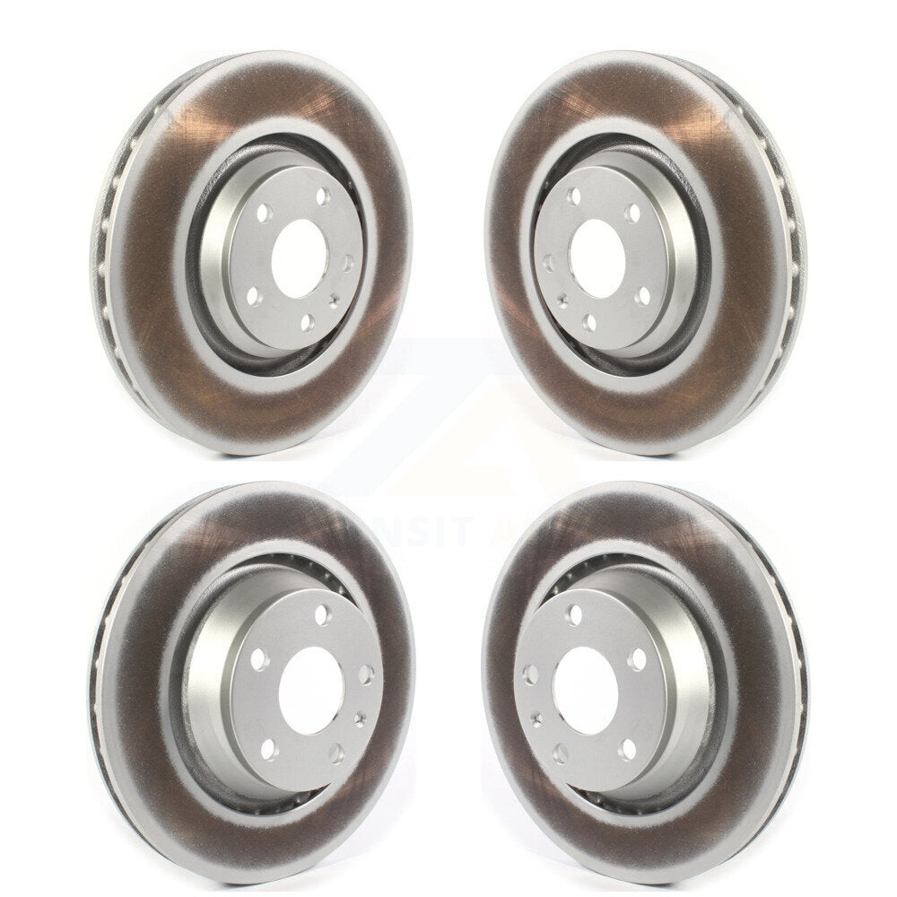 Front Rear Coated Disc Brake Rotors Kit For 2009-2015 Audi TTS Quattro KG-101749