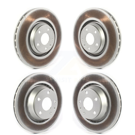 Front Rear Coated Disc Brake Rotors Kit For 2009-2015 Audi TTS Quattro KG-101749
