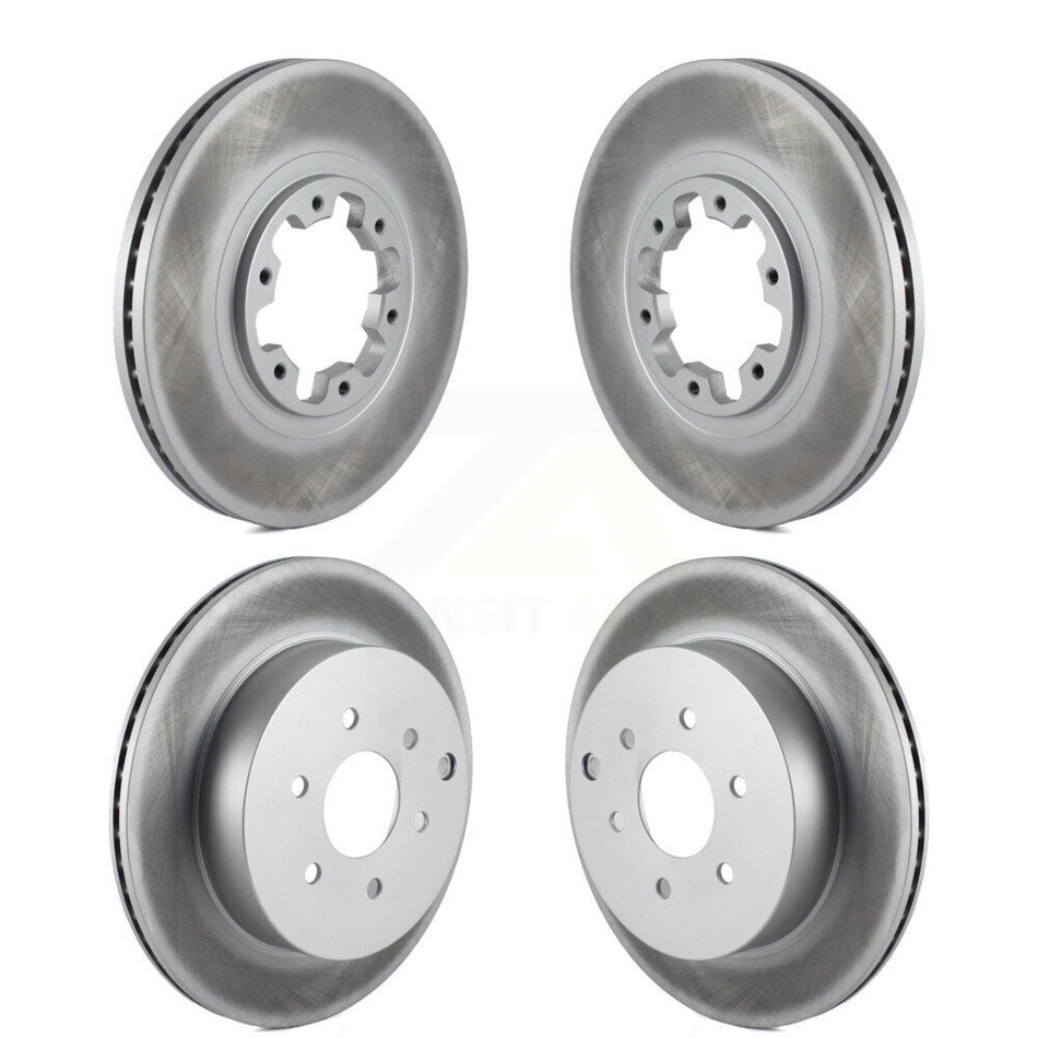 Front Rear Coated Disc Brake Rotors Kit For 2004 Nissan Pathfinder From 08 04 KG-101752
