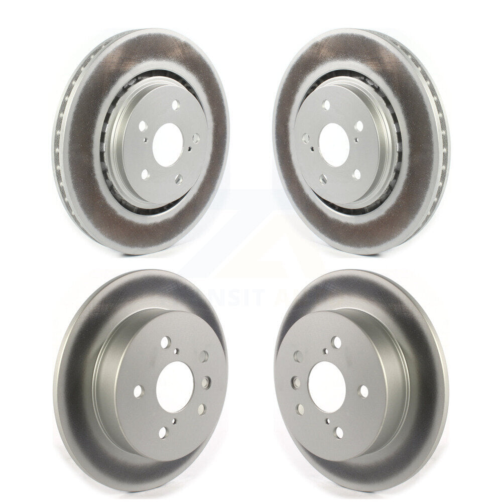 Front Rear Coated Disc Brake Rotor Kit For 2022 Toyota Camry TRD With Manual Parking KG-101757