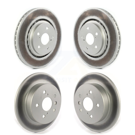 Front Rear Coated Disc Brake Rotor Kit For 2022 Toyota Camry TRD With Manual Parking KG-101757