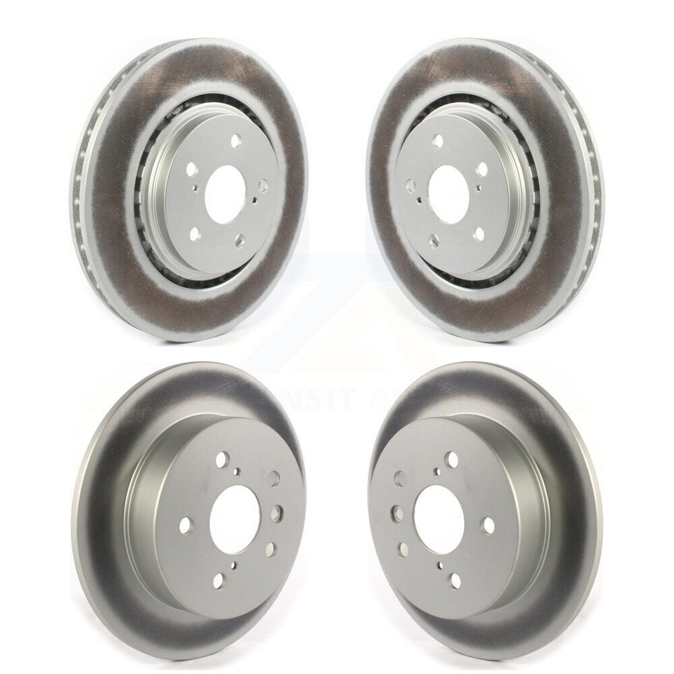 Front Rear Coated Disc Brake Rotor Kit For 2022 Toyota Camry TRD With Manual Parking KG-101757