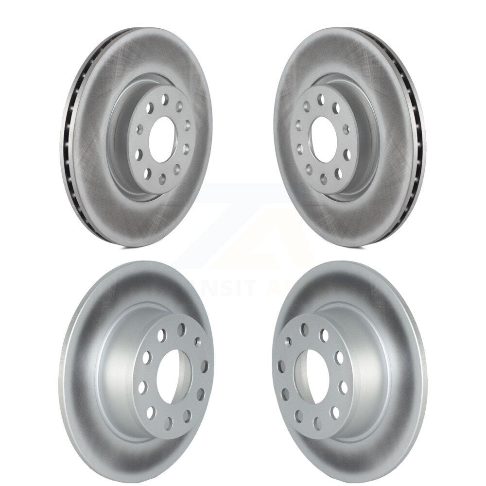 Front Rear Coat Brake Rotors Kit For 22-23 Volkswagen Taos With 312mm Diameter Rotor KG-101759