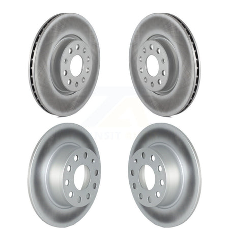 Front Rear Coat Brake Rotors Kit For 22-23 Volkswagen Taos With 312mm Diameter Rotor KG-101759