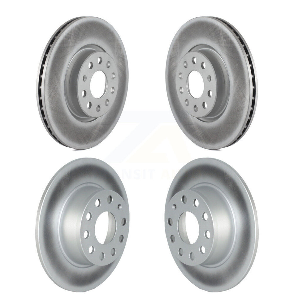 Front Rear Coat Brake Rotors Kit For 22-23 Volkswagen Taos With 312mm Diameter Rotor KG-101759