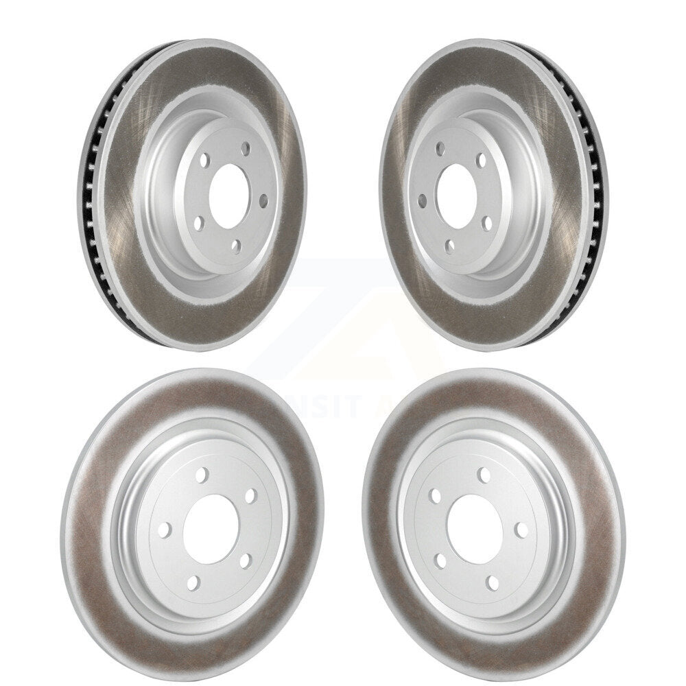 Front Rear Coated Disc Brake Rotors Kit For Ford Explorer KG-101760