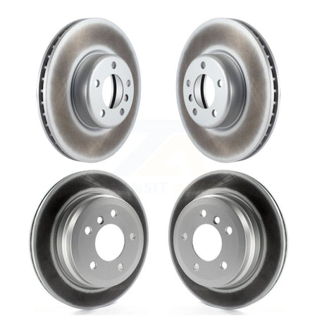 Front Rear Coated Disc Brake Rotors Kit For 2013 BMW 328i With 340mm Diameter Rotor KG-101768