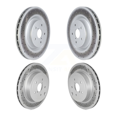 Front Rear Coated Disc Brake Rotors Kit For 2018-2020 Subaru WRX STI KG-101775