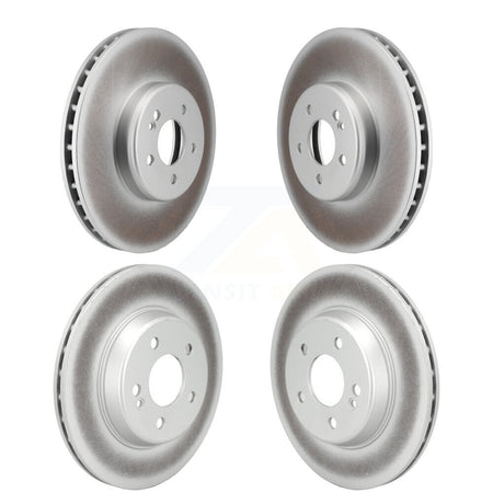 Front Rear Coated Disc Brake Rotors Kit For Mercedes-Benz C300 C400 C350e KG-101779