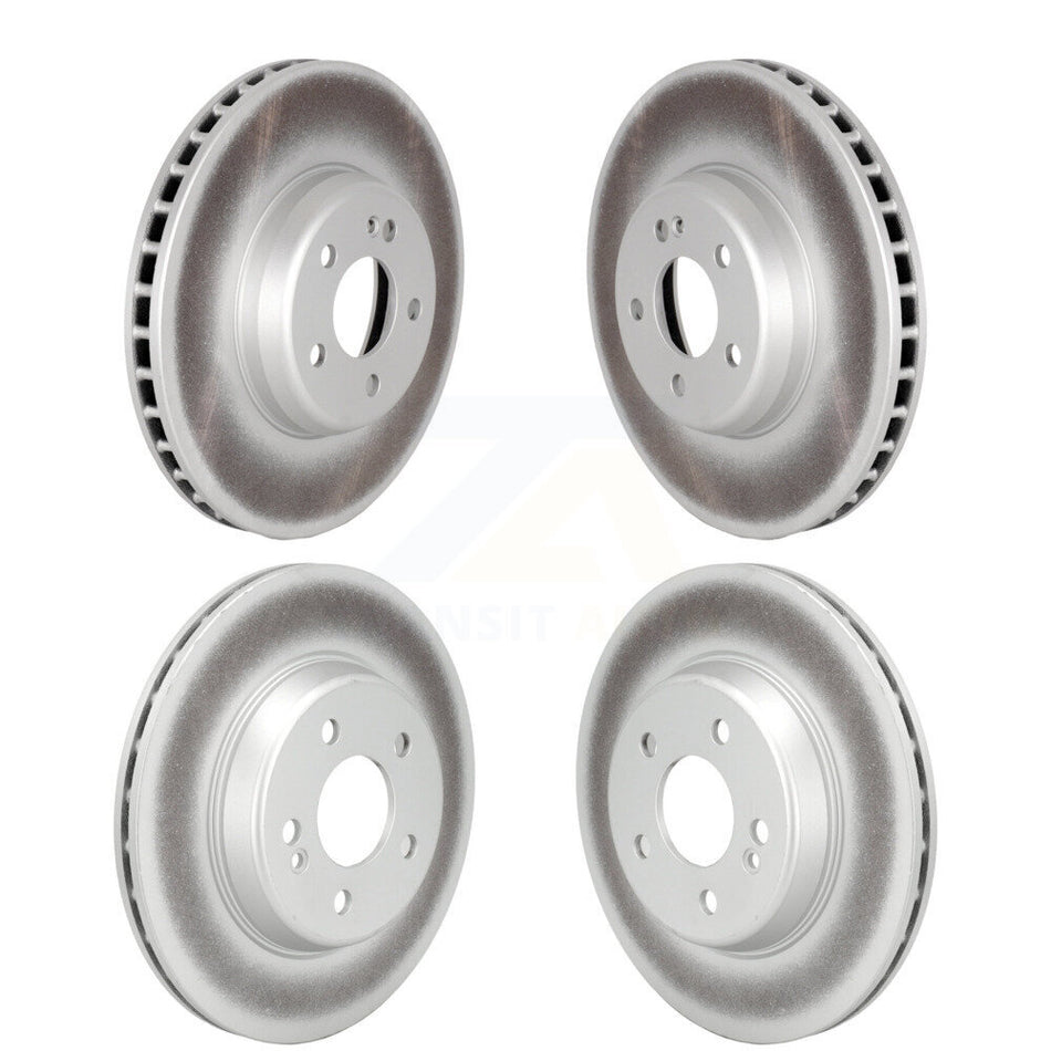 Front Rear Coated Brake Rotors Kit For 2018-2019 Mercedes-Benz E300 Without Sport Package KG-101780
