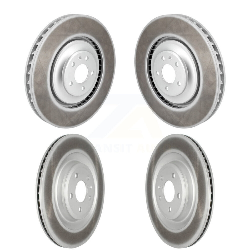 Front Rear Coated Disc Brake Rotors Kit For Audi S6 S7 S8 KG-101781