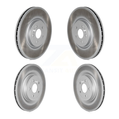 Front Rear Coated Disc Brake Rotors Kit For Jaguar XE XF KG-101784