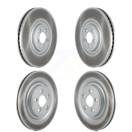 Front Rear Coated Disc Brake Rotors Kit For 2010 Jaguar XF With 380mm Diameter Rotor KG-101805