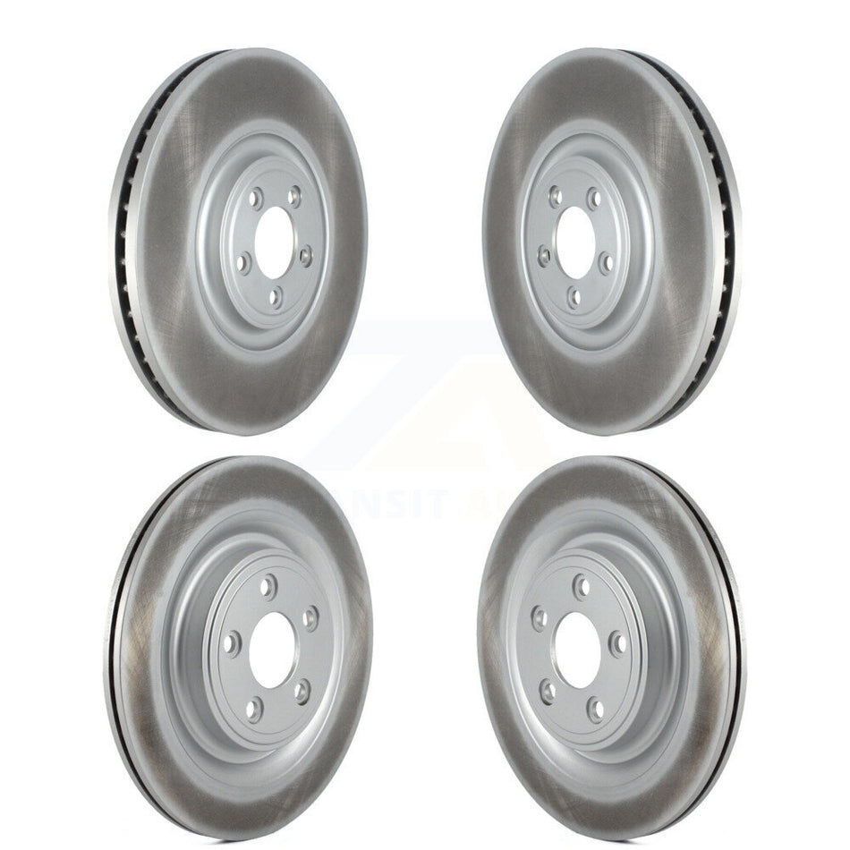 Front Rear Coated Disc Brake Rotors Kit For 2010 Jaguar XF With 380mm Diameter Rotor KG-101805