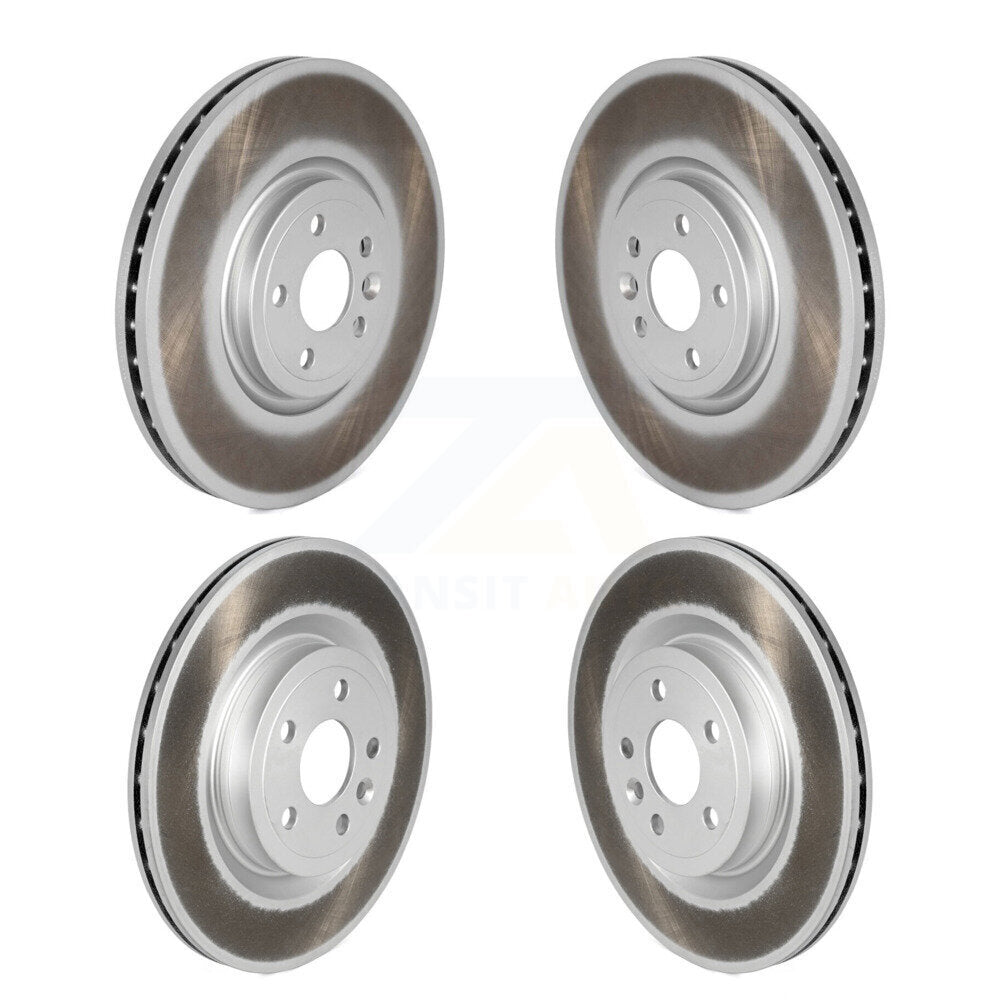 Front Rear Coated Disc Brake Rotors Kit For Jaguar F-Pace I-Pace KG-101809