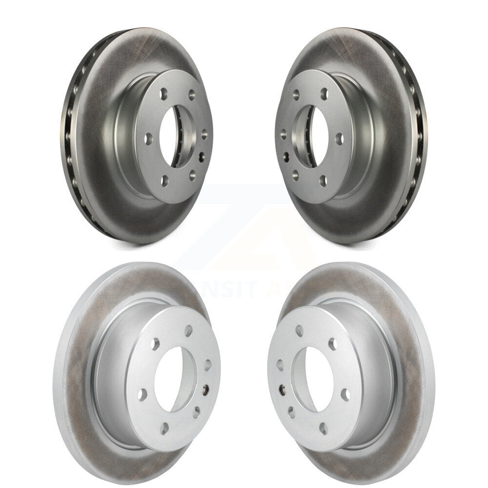 Front Rear Coated Brake Rotors Kit For Mercedes-Benz Sprinter 2500 3500 Freightliner 1500 KG-101812