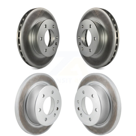 Front Rear Coated Brake Rotors Kit For Mercedes-Benz Sprinter 2500 3500 Freightliner 1500 KG-101812