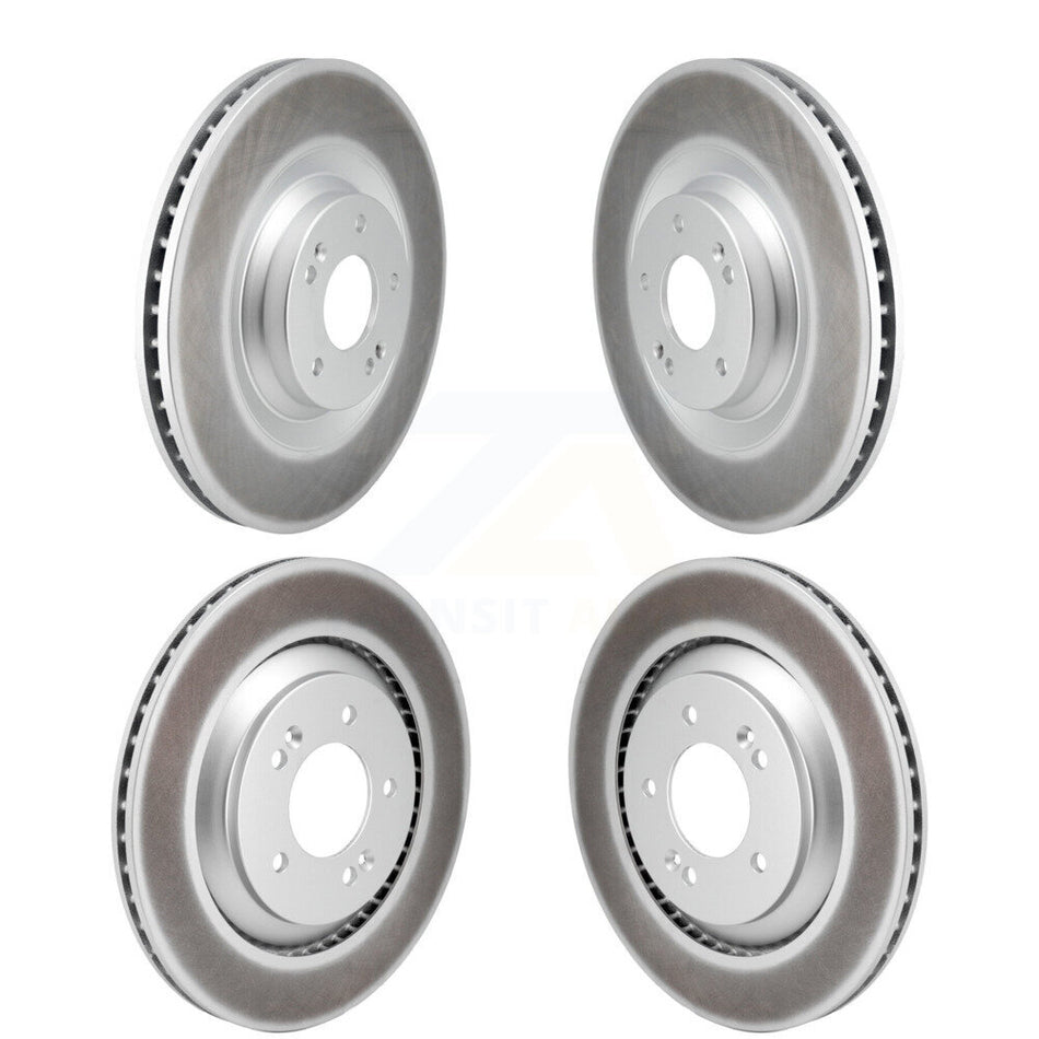 Front Rear Coated Disc Brake Rotors Kit For Hyundai Veloster N KG-101814