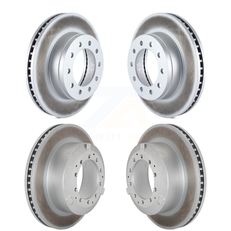 Front Rear Coat Brake Rotors Kit For Ford F-450 Super Duty F-550 International CF500 CF600 KG-101817