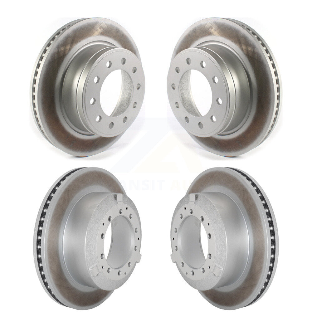 Front Rear Coated Disc Brake Rotor Kit For Ram Dodge Sterling Truck 4500 5500 Bullet 45 55 KG-101818