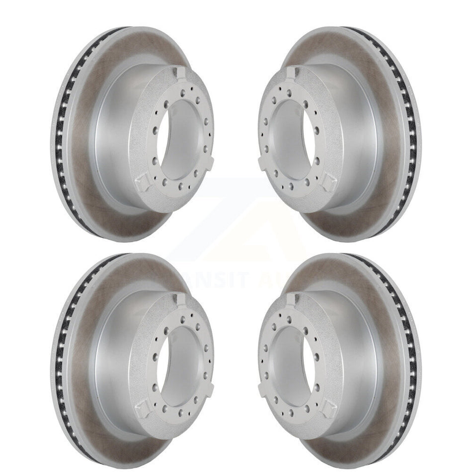 Front Rear Coated Brake Rotor Kit For International TerraStar IC Corporation AE School Bus KG-101819