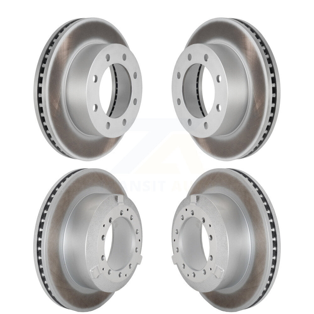 Front Rear Coat Disc Brake Rotor Kit For 2005-2009 Ford F-450 Super Duty With 8 Lug Wheels KG-101820