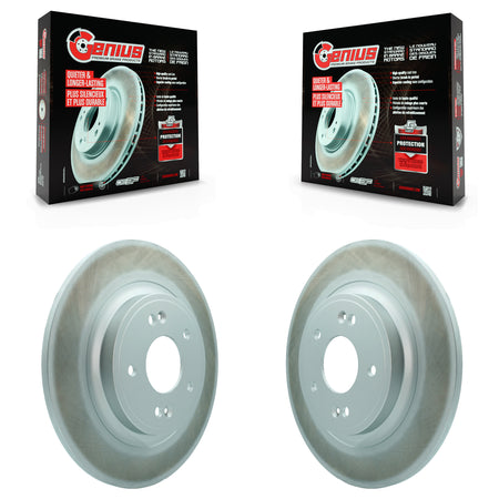 Rear Coated Disc Brake Rotors Pair For Hyundai Santa Fe Kia Sorento GAS engine KG-101831