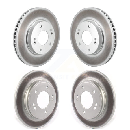 Front Rear Coated Disc Brake Rotors Kit For Hyundai Elantra KG-101833
