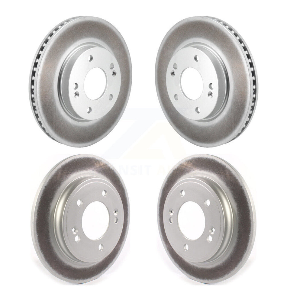 Front Rear Coated Disc Brake Rotors Kit For Hyundai Elantra KG-101833
