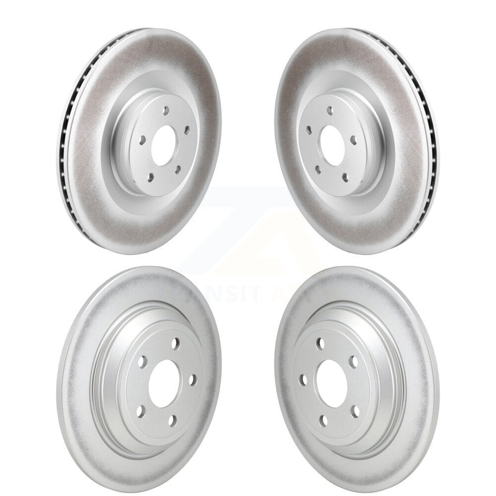 Front Rear Coated Disc Brake Rotors Kit For 2016-2018 Ford Focus RS KG-101837