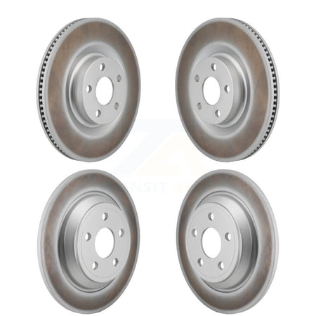 Front Rear Coated Disc Brake Rotors Kit For 2022-2023 Ford Maverick KG-101838