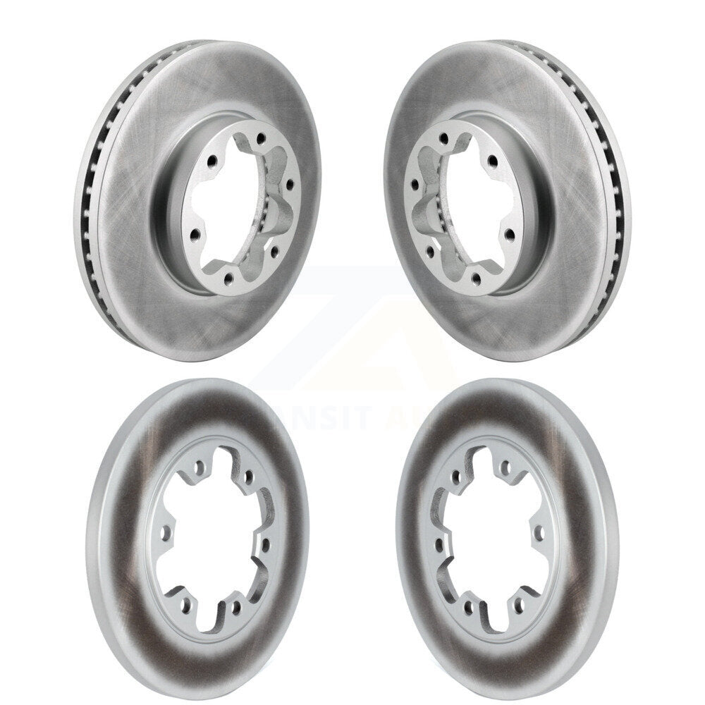 Front Rear Coated Disc Brake Rotors Kit For Ford Transit-250 Transit-350 Transit-150 HD KG-101847