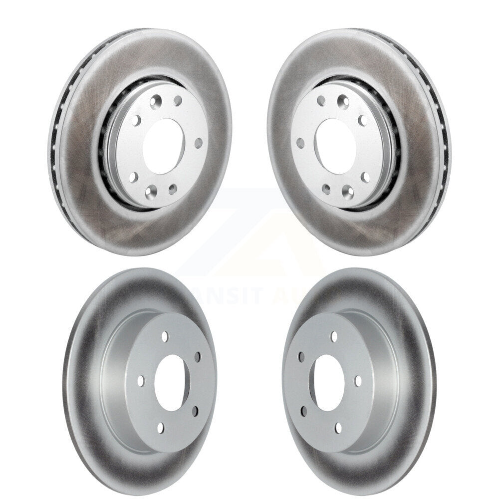 Front Rear Coated Disc Brake Rotors Kit For 2021-2023 Nissan Kicks SV SR KG-101848