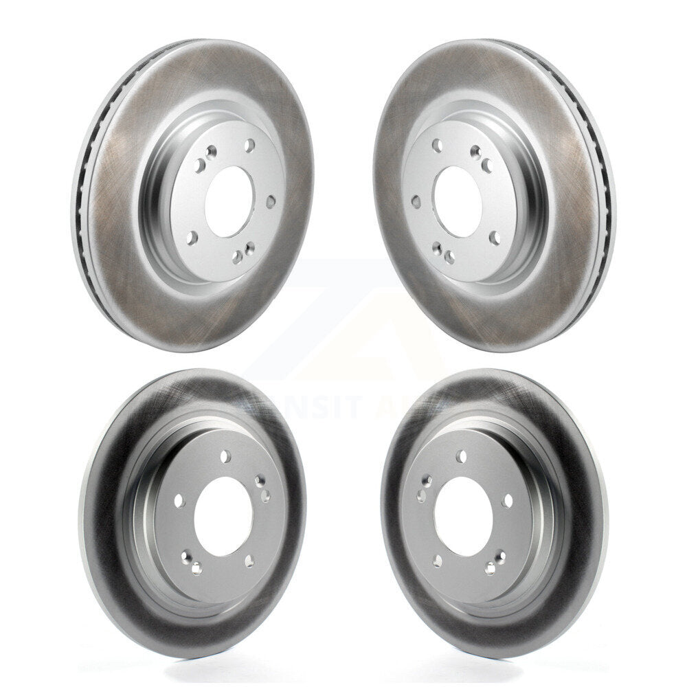Front Rear Coated Disc Brake Rotors Kit For Hyundai Kona Sonata Kia Niro EV K5 KG-101850