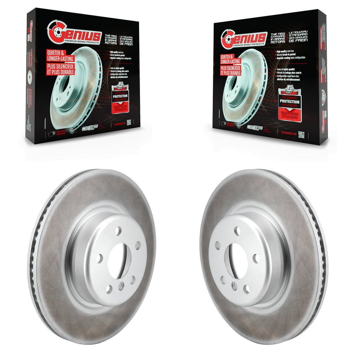 Front Coat Brake Rotor Pair For BMW X3 330i xDrive X4 330e Toyota GR Supra Z4 430i 230i GT KG-101852
