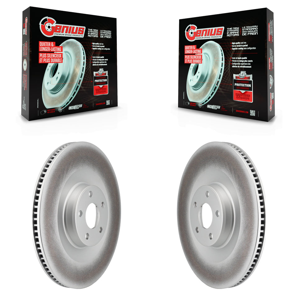 Front Coated Disc Brake Rotors Pair For Ford Mustang Mach-E KG-101859