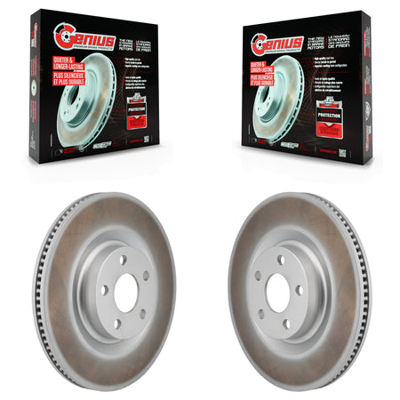 Front Coated Disc Brake Rotors Pair For 2022-2023 Ford Maverick KG-101860