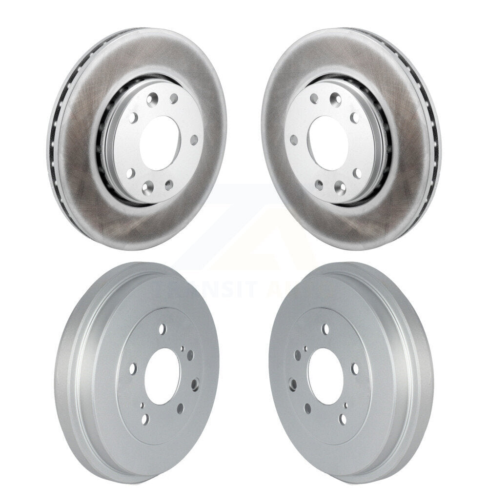 Front Rear Disc Brake Rotors Drums Kit For 2020-2022 Nissan Sentra KG-101867