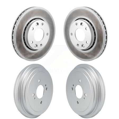 Front Rear Disc Brake Rotors Drums Kit For 2021-2023 Nissan Kicks SV SR KG-101869