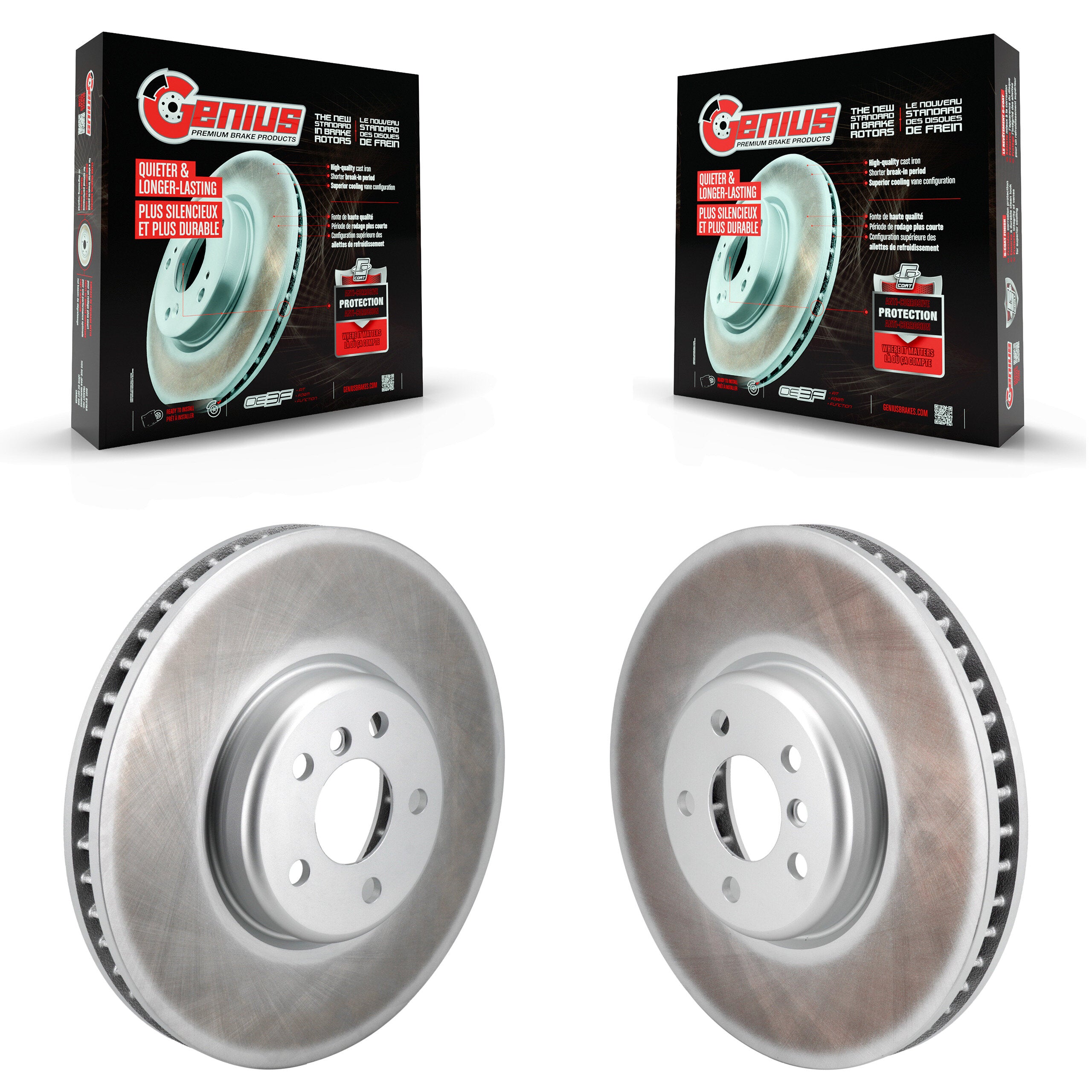 Front Coat Brake Rotor Kit For BMW X5 330i xDrive M340i 530i i4 Toyota GR Supra 330e M440i KG-101874