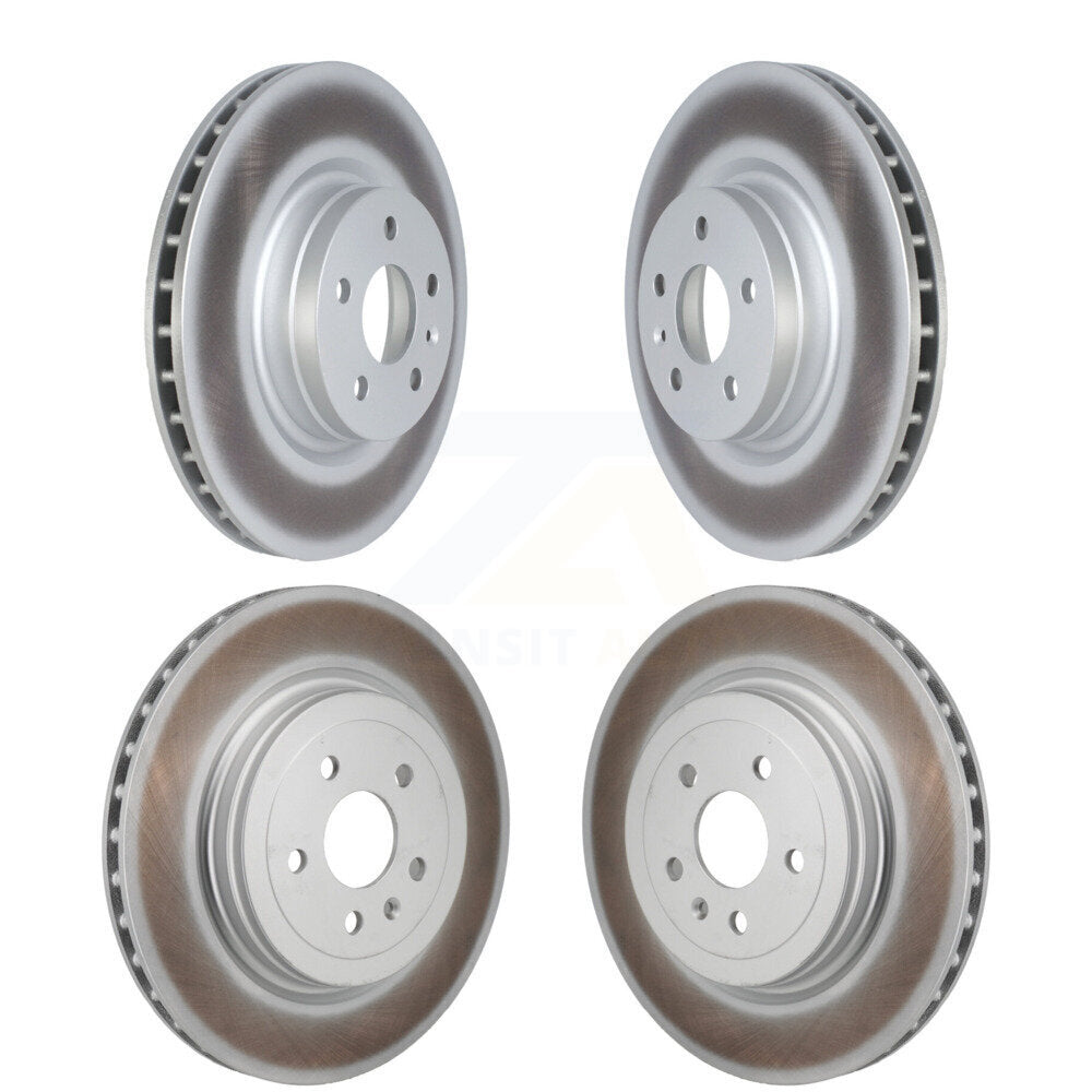 Front Rear Coated Disc Brake Rotors Kit For Tesla S KG-101877