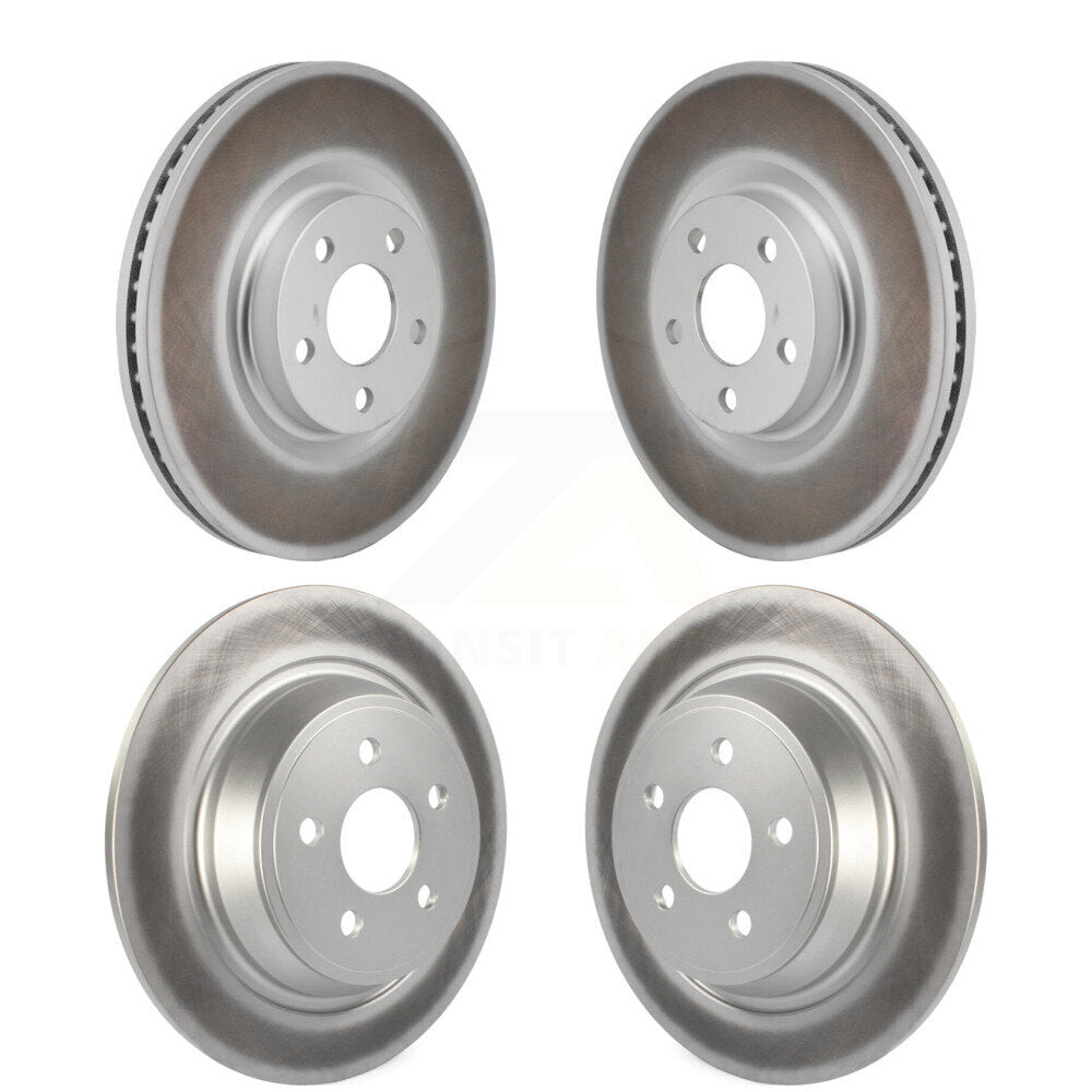 Front Rear Coated Disc Brake Rotors Kit For 2017-2020 Lincoln MKZ 2.0L KG-101879