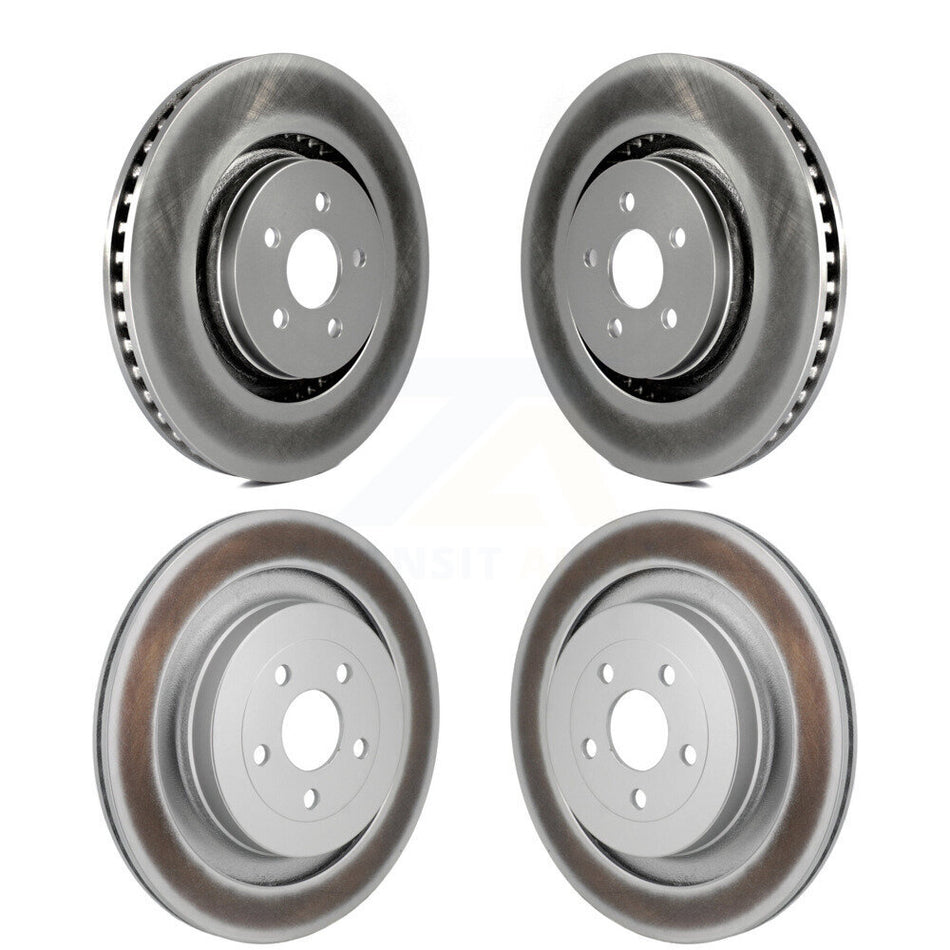 Front Rear Coated Disc Brake Rotors Kit For Ford Edge Lincoln Nautilus KG-101880
