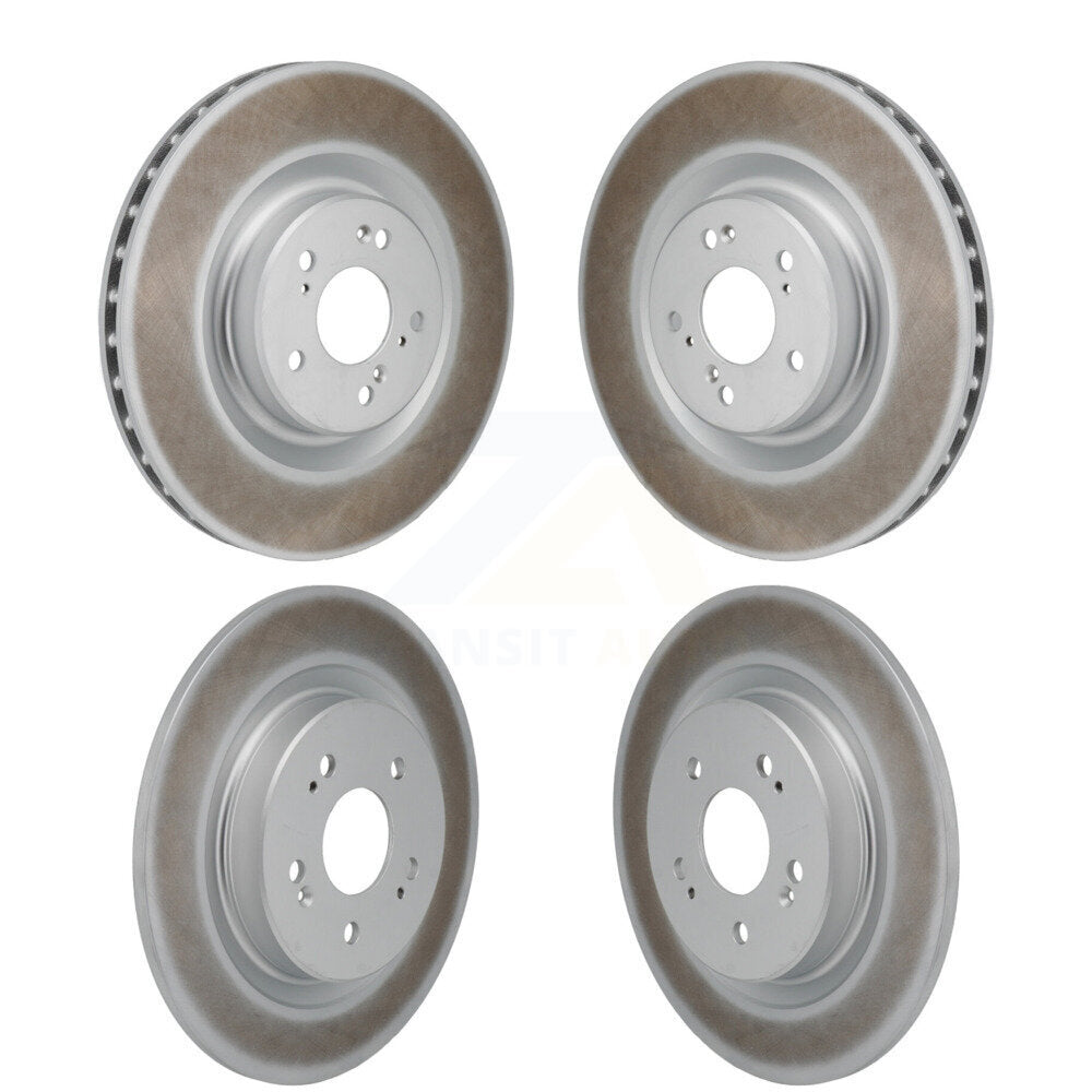 Front Rear Coated Disc Brake Rotors Kit For 2022-2023 Acura MDX 3.0L KG-101889