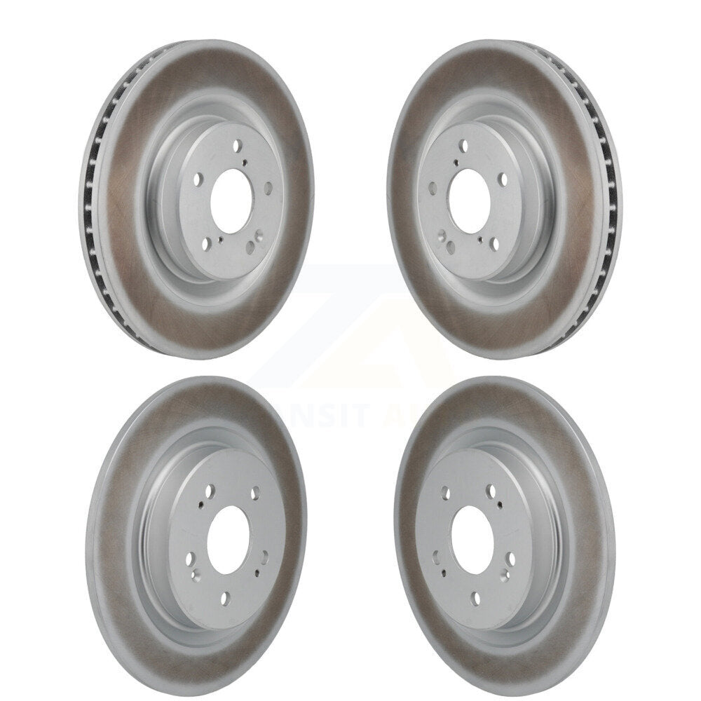 Front Rear Coated Disc Brake Rotors Kit For 2022-2023 Acura MDX 3.5L KG-101890