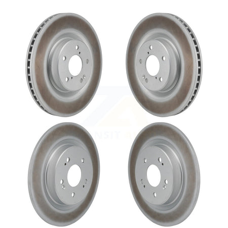 Front Rear Coated Disc Brake Rotors Kit For 2022-2023 Acura MDX 3.5L KG-101890