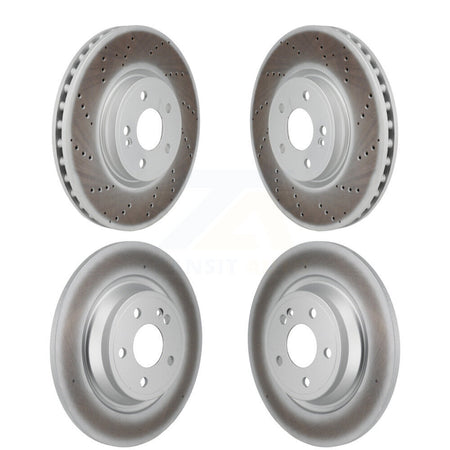 Front Rear Coated Disc Brake Rotors Kit For Mercedes-Benz GLB250 GLA250 EQB 350 300 KG-101895